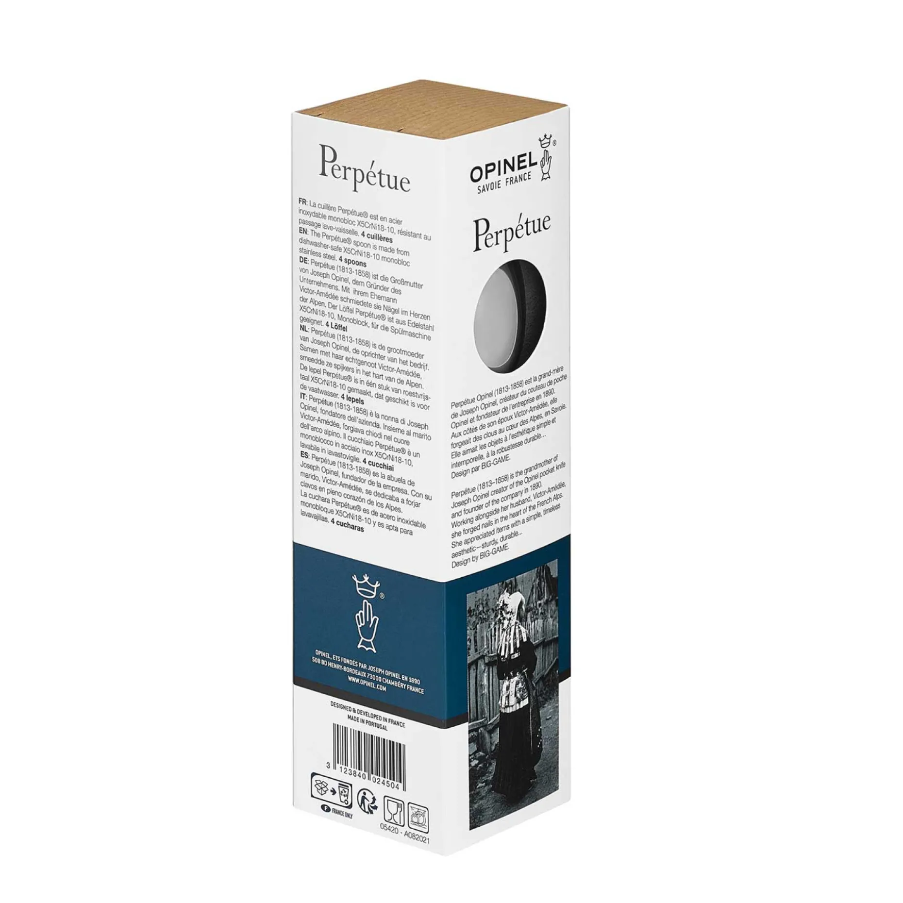 Boite de 4 cuillères Perpétue