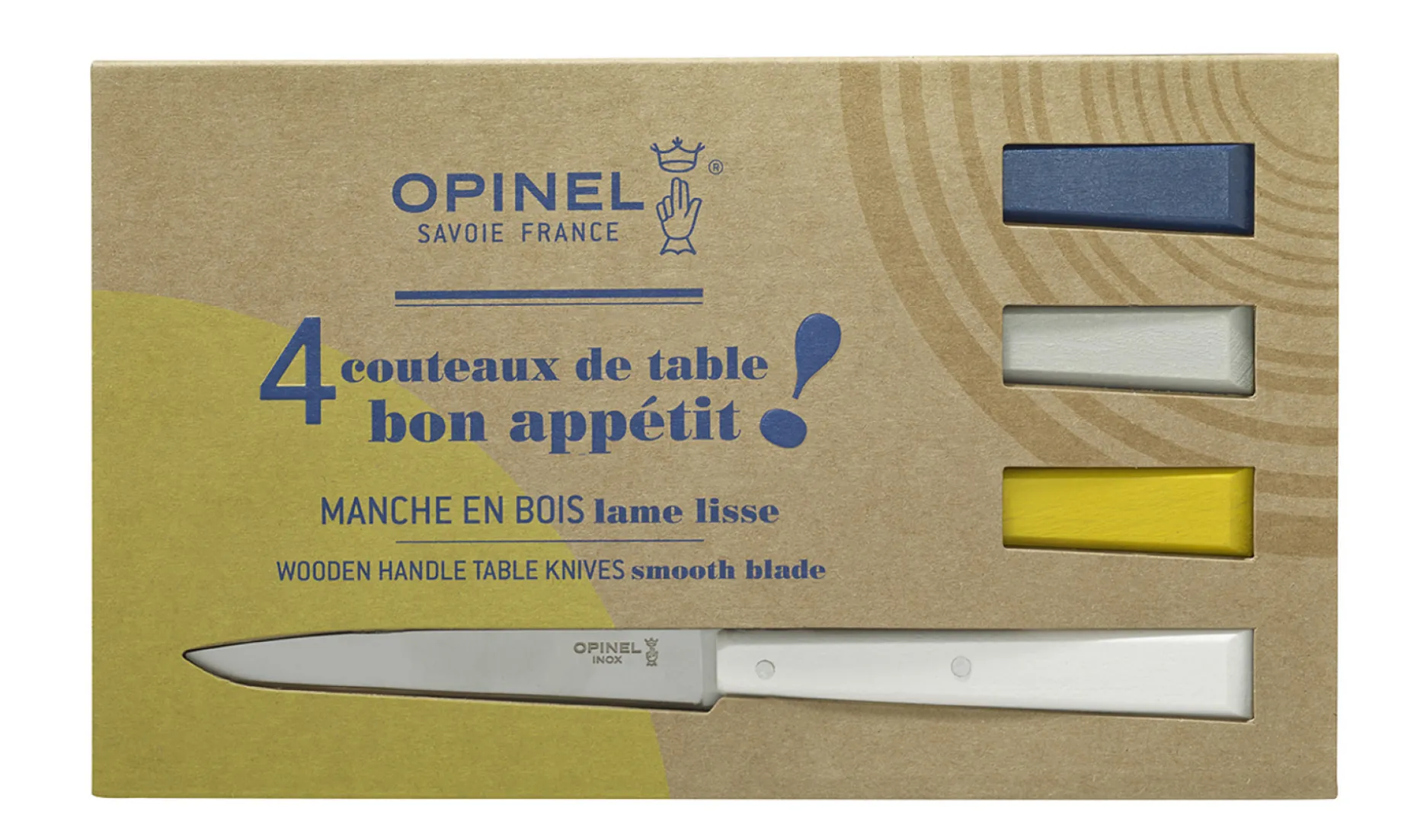 Coffret de 4 couteaux de table N°125 Bon Appétit Céleste