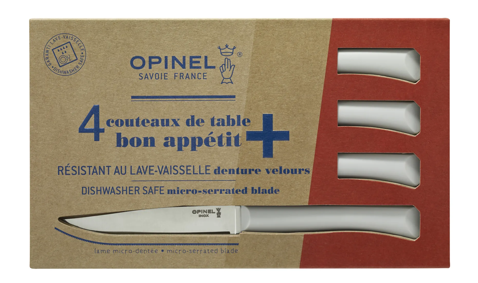 Coffret de 4 couteaux de table Bon Appétit + Nuage